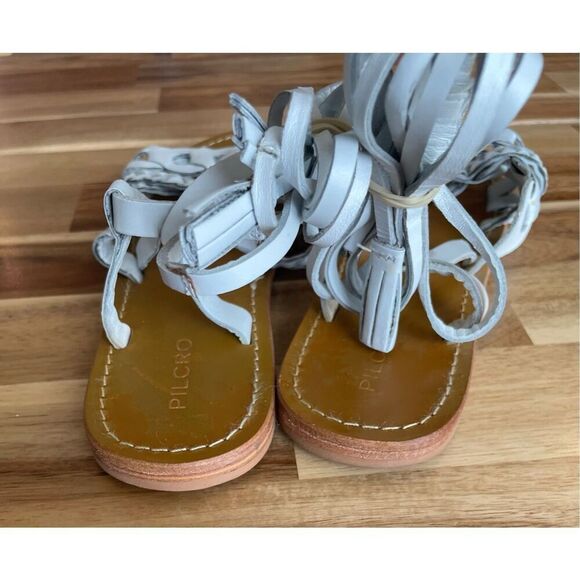 Anthropologie Pilcro & The Letterpress Woven Tie-Up Gladiator Sandals - Picture 4 of 7